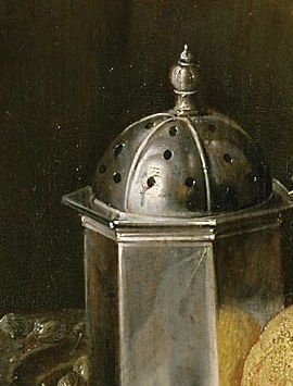 Its polished surface reflects the surrounding objects, adding depth and complexity to the scene.