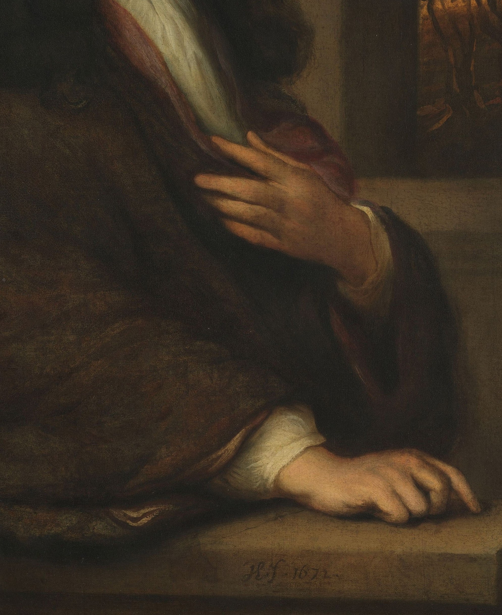 Levecq learned chiaroscuro, the use of light and shadow, from his master.