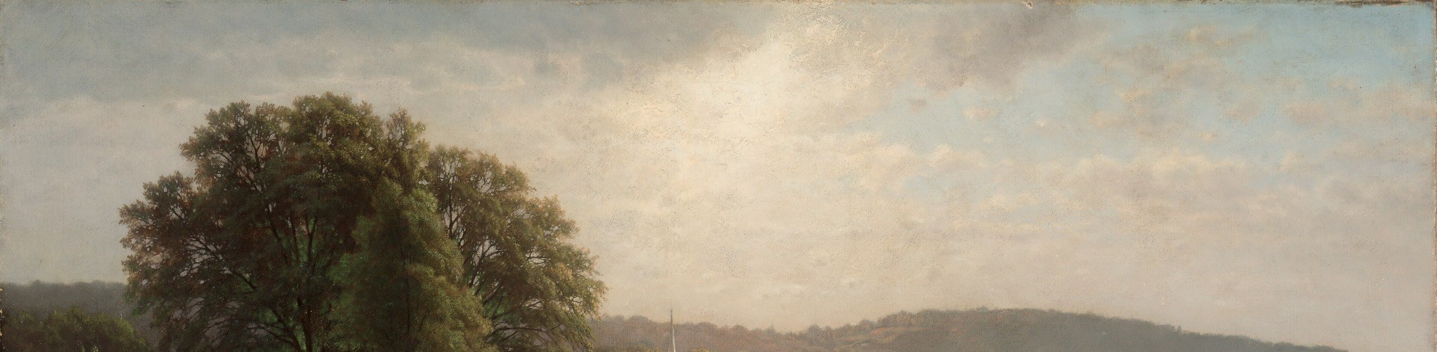 The interplay of light and shadow in the sky creates a dynamic and atmospheric mood.
