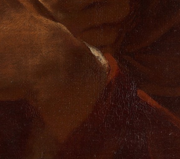 Perhaps the cloth is a sign of deep sorrow.