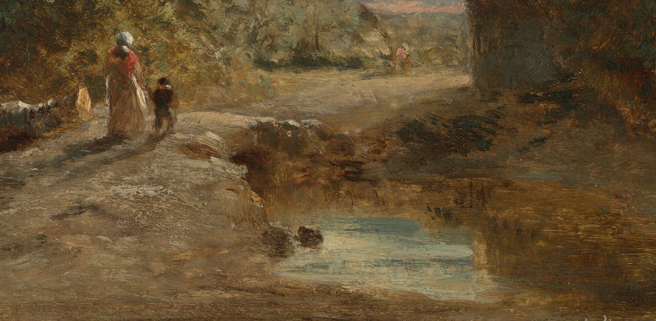 He painted tranquil landscapes like this one early in his career.