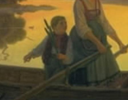 A child watches, learning the ways of the sea.