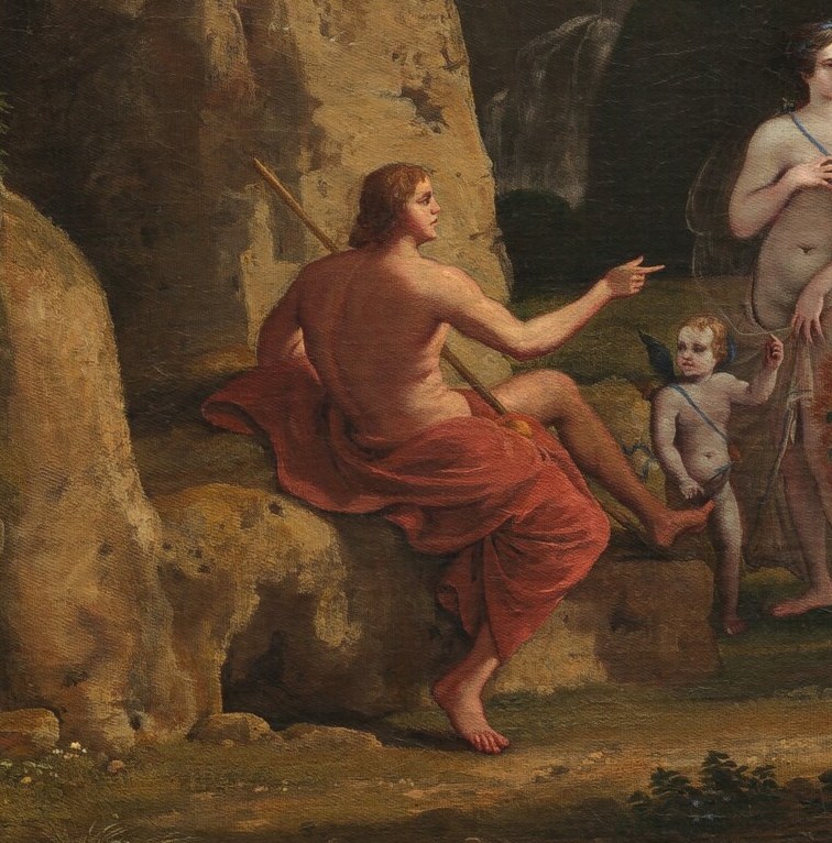 He often added small figures to tell a story.