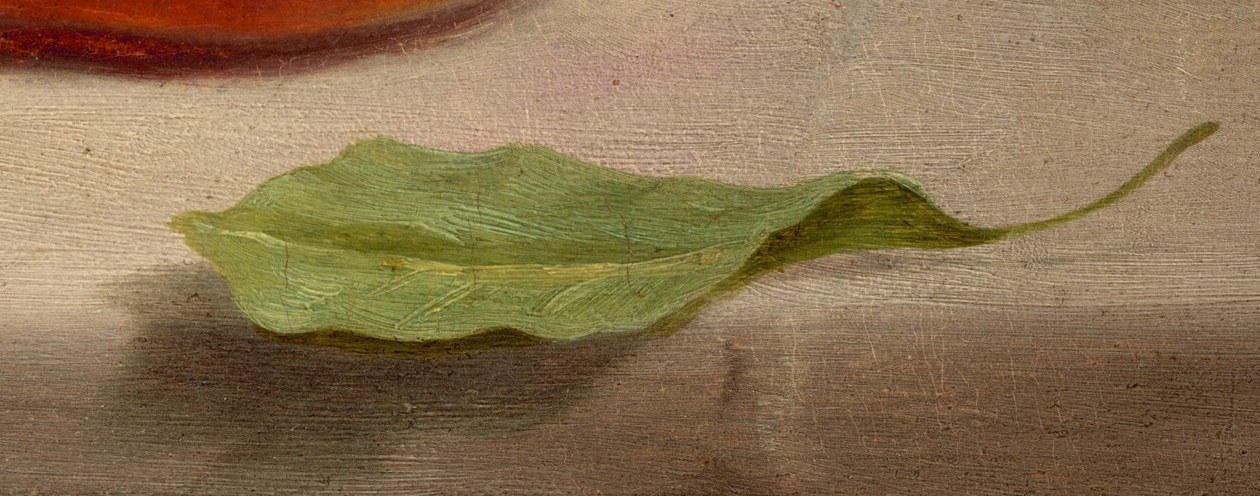 But a photograph could not love a leaf like this.