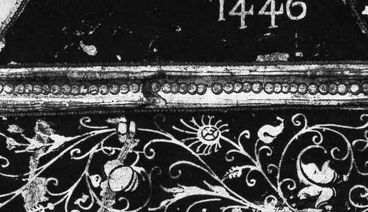 This work is a mid-15th century family record, not a saint.