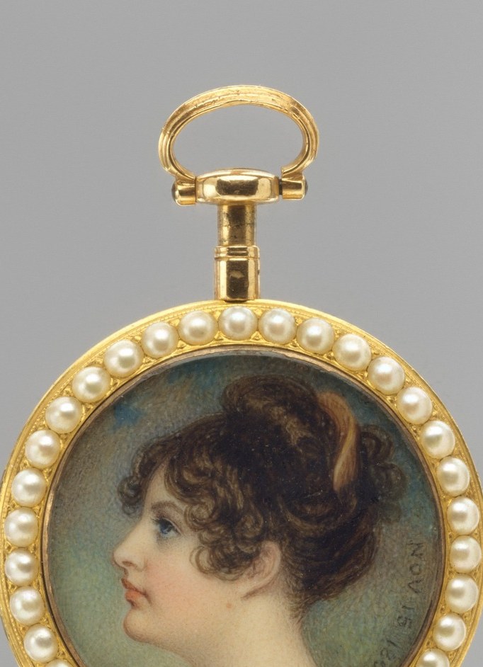 Painted on ivory, so her skin would glow from within.