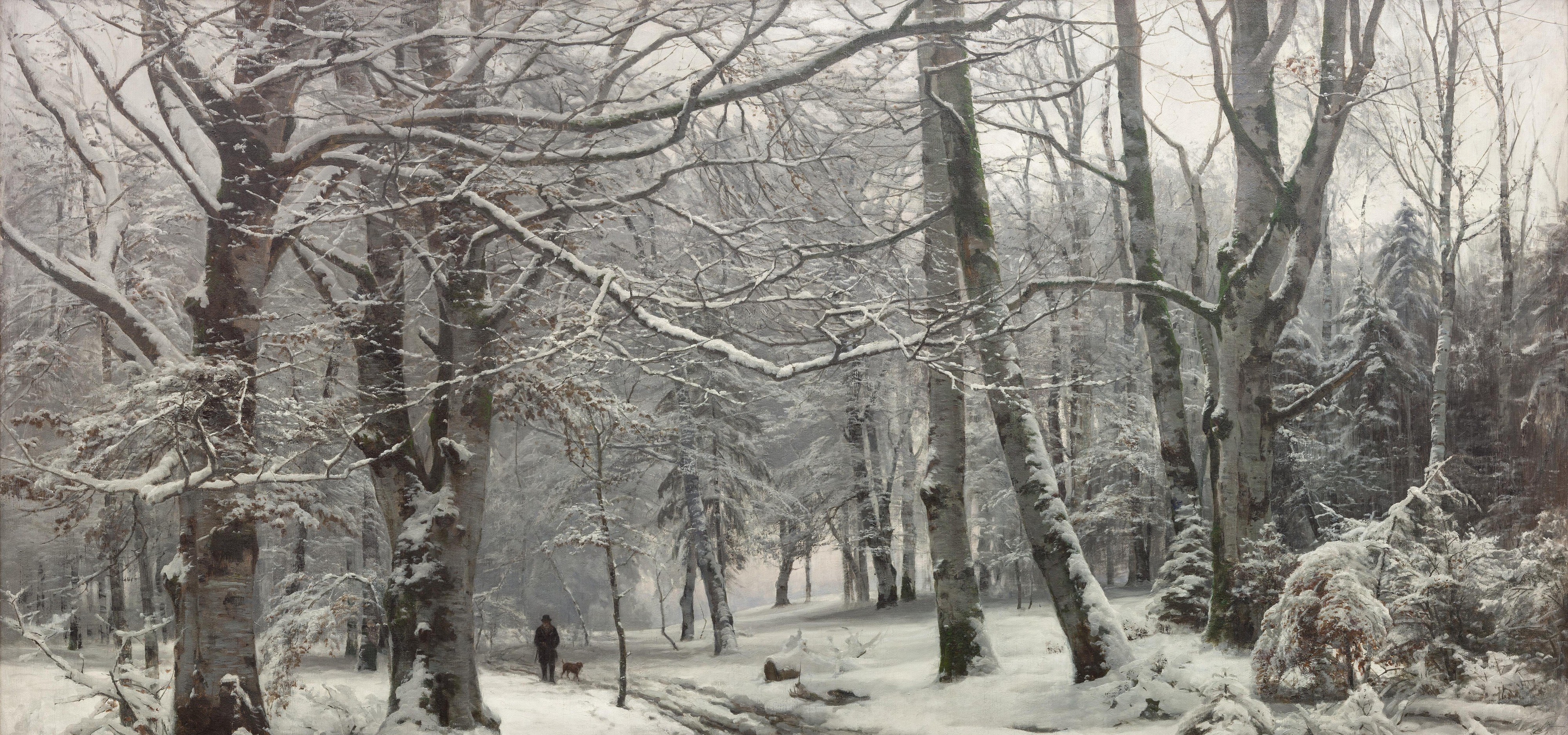 Look at the snow piled on these branches.