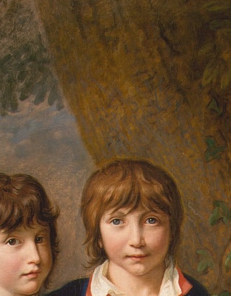 They look like any well-off German boys of the Biedermeier era.