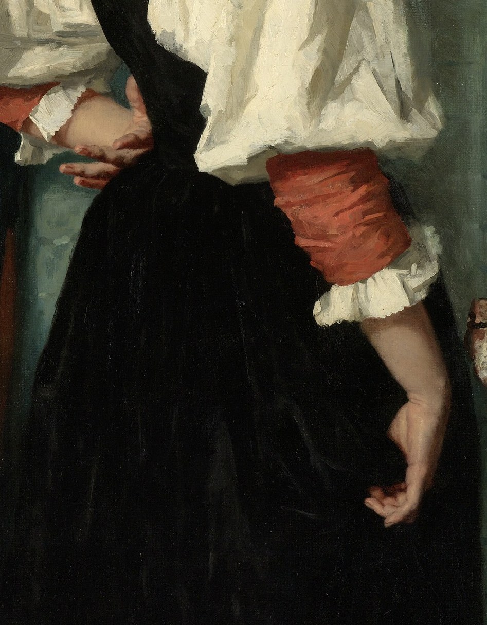 Here, she captures a young woman in traditional Italian dress.