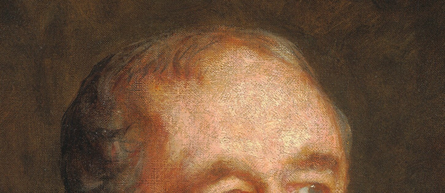 He looks straight at you.