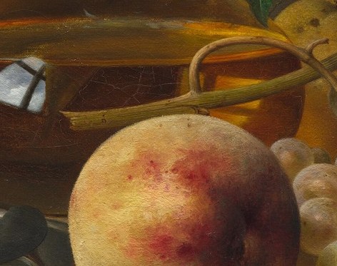 She meticulously captured textures, from velvety peaches to smooth plums.