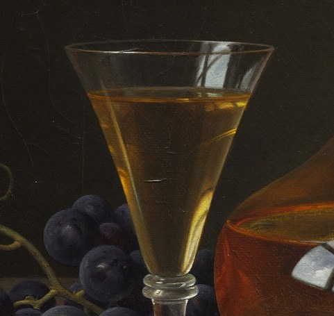 The way light catches the wineglass shows incredible detail.