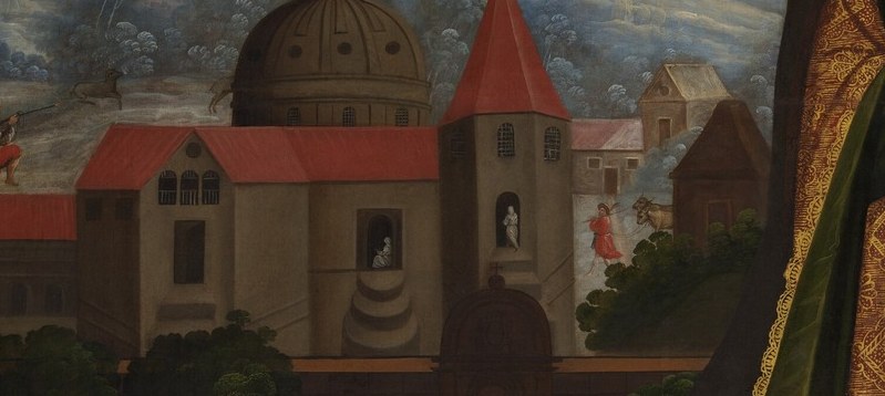 This scene is set in a Spanish village, 1770.