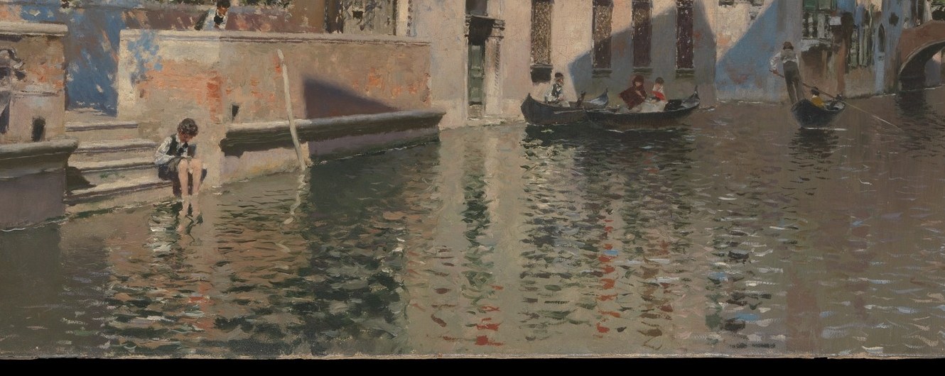 Rico paints an upside-down Venice with even freer, faster brushwork.