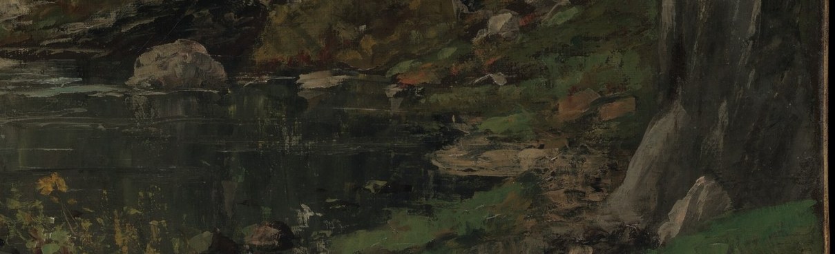 His thick brushstrokes make the raw nature feel tangible.