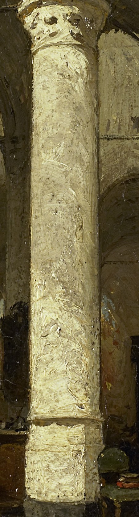 The light catches the rough stone, making the vast space feel immense.