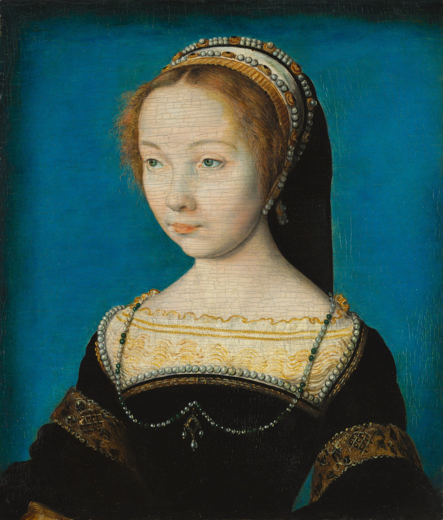 But look closely at the surface of the painting itself.
