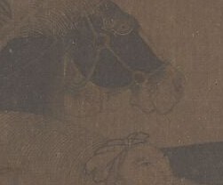 The artist used swift, economical strokes, building texture with ink.