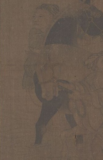 Other figures attend to the animals, a quiet, daily rhythm.