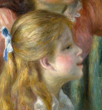 Two girls are lost in their music.