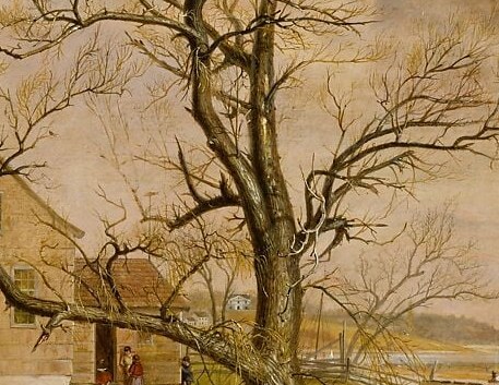 But here on Long Island, a painter records a quiet farm.