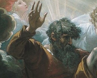 And Moses's face catches the one true, unbroken beam.