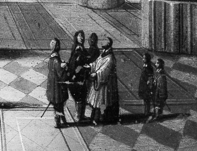 But look closely, he often added small human figures.