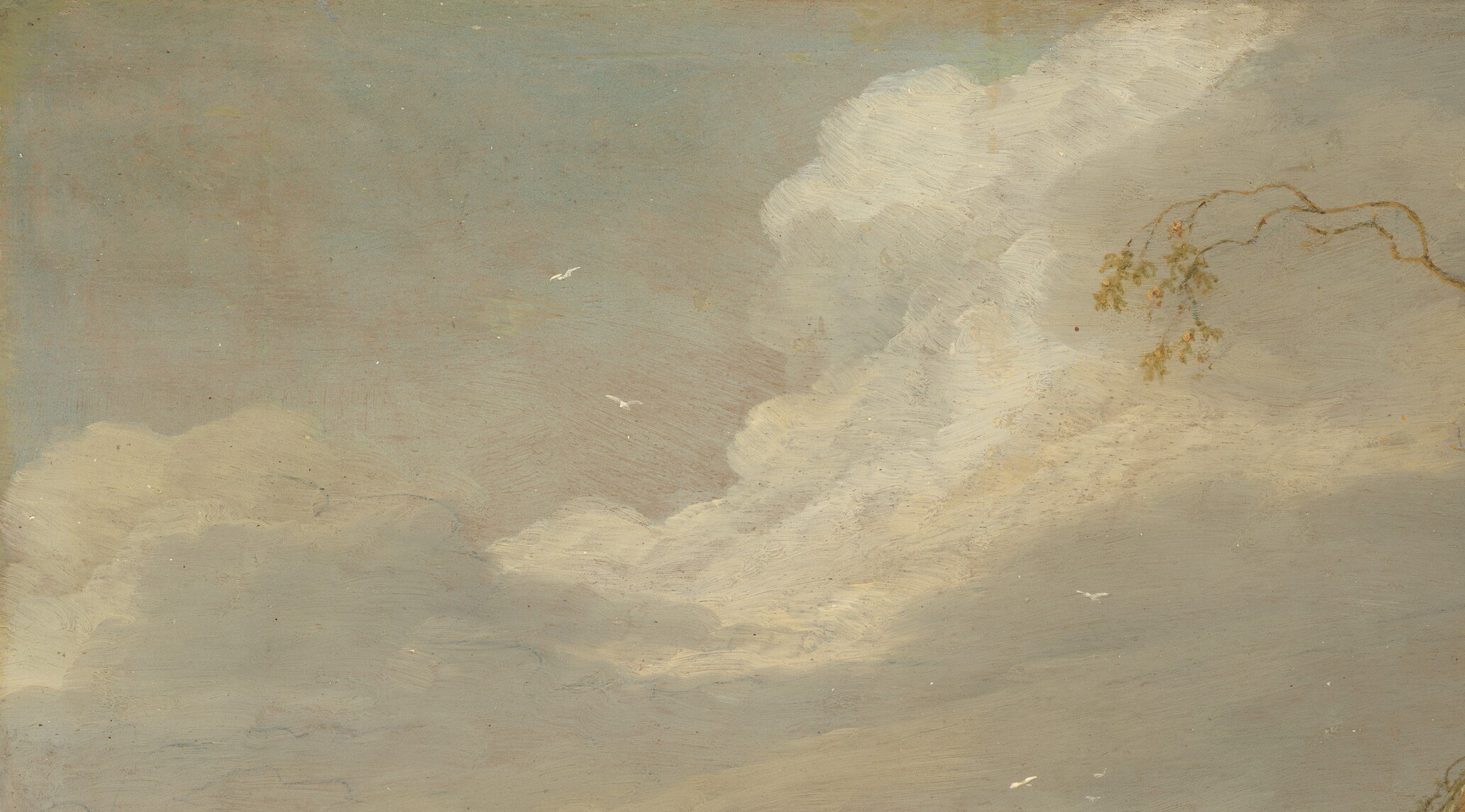 Stormy clouds gather, emphasizing nature's raw power.