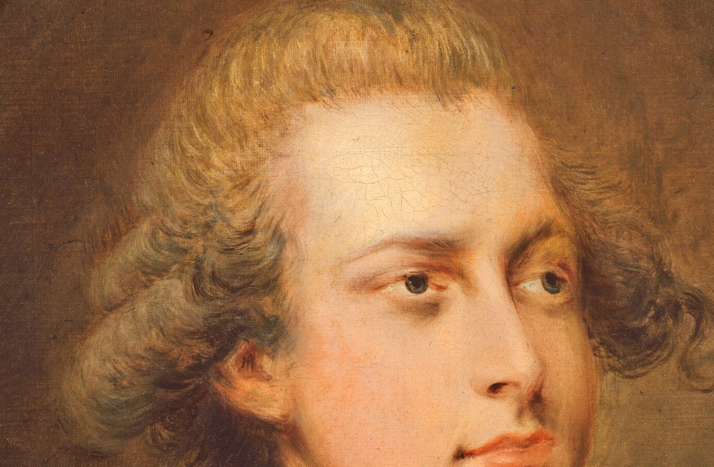 His powdered wig was a sign of aristocratic status.