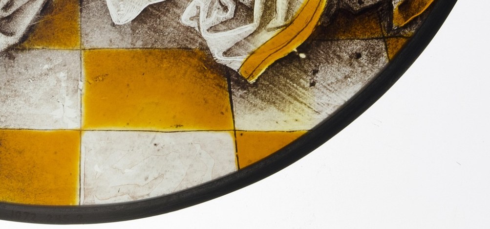 The stark pattern adds visual rhythm and a sense of order to the scene.