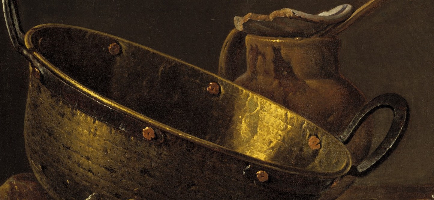 The pot reflects light with incredible realism.