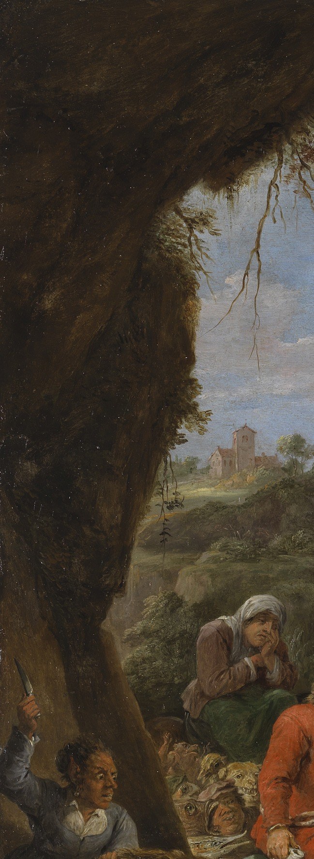 The painter built this entire world on a sheet of copper.