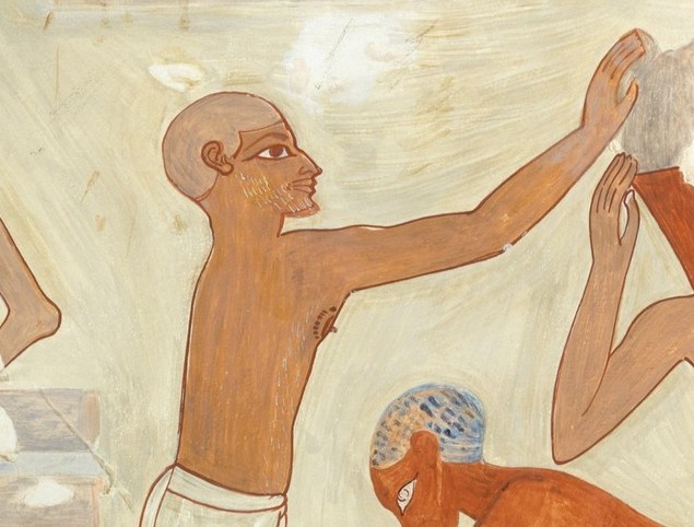 Depicts the transfer of materials, highlighting teamwork.