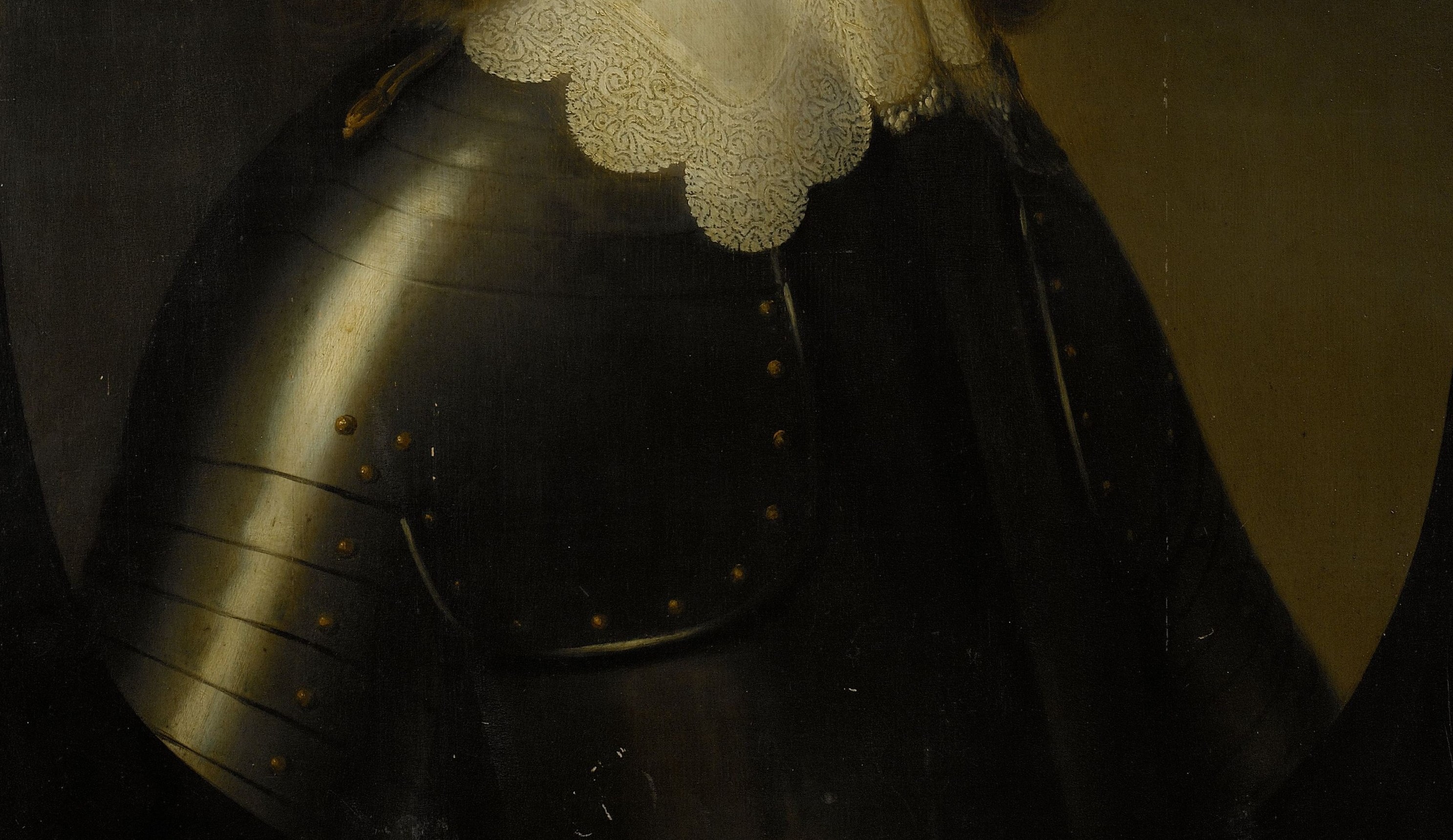 Look how the light catches the officer's polished armor.