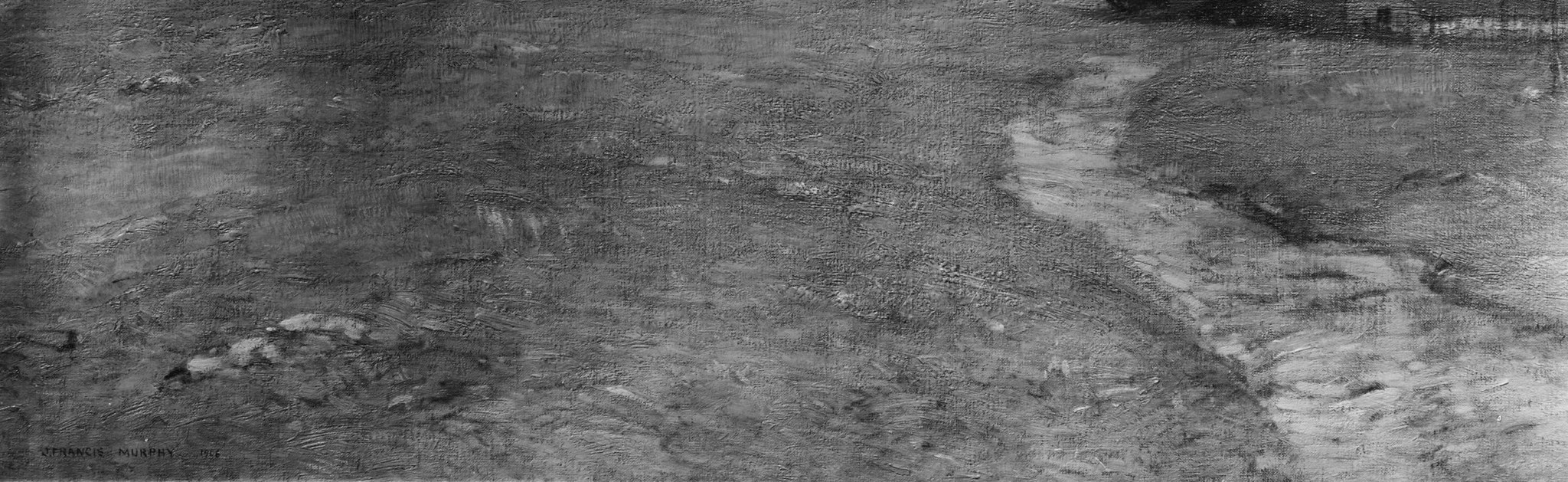 He layered paint thickly, building up tangible textures.