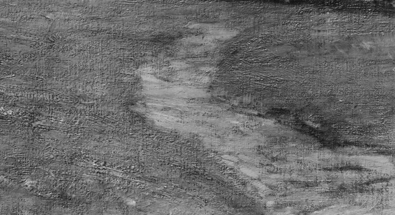 This path draws the viewer's eye into the scene, suggesting a journey or passage through the rural setting.