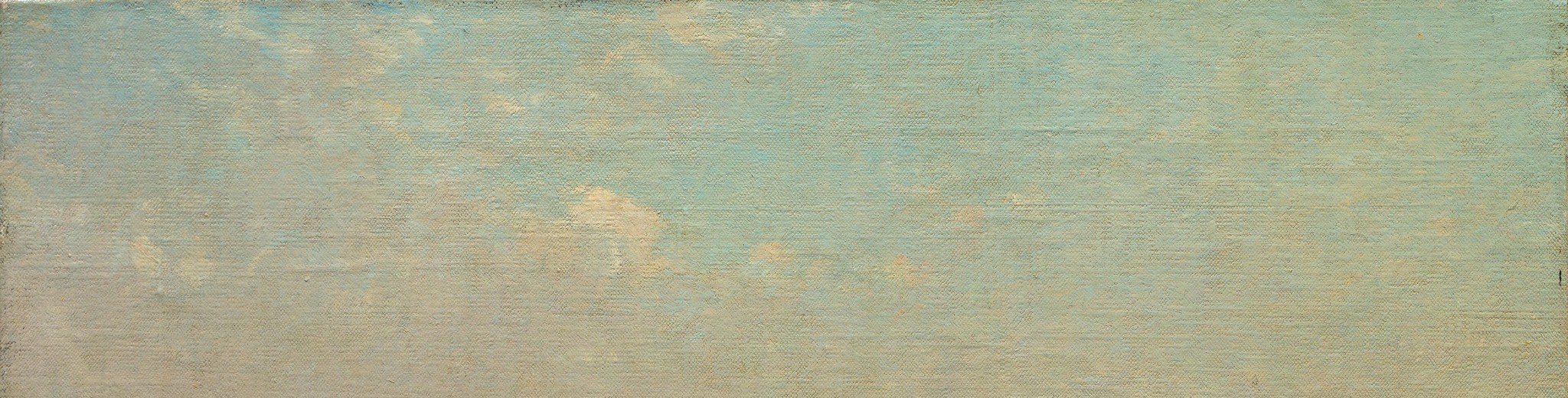 The high-key, nearly colourless sky creates the diffuse light that governs every tonal value below; a masterclass in how sky dictates mood.