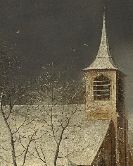 The church dominates, bathed in warm, golden light.