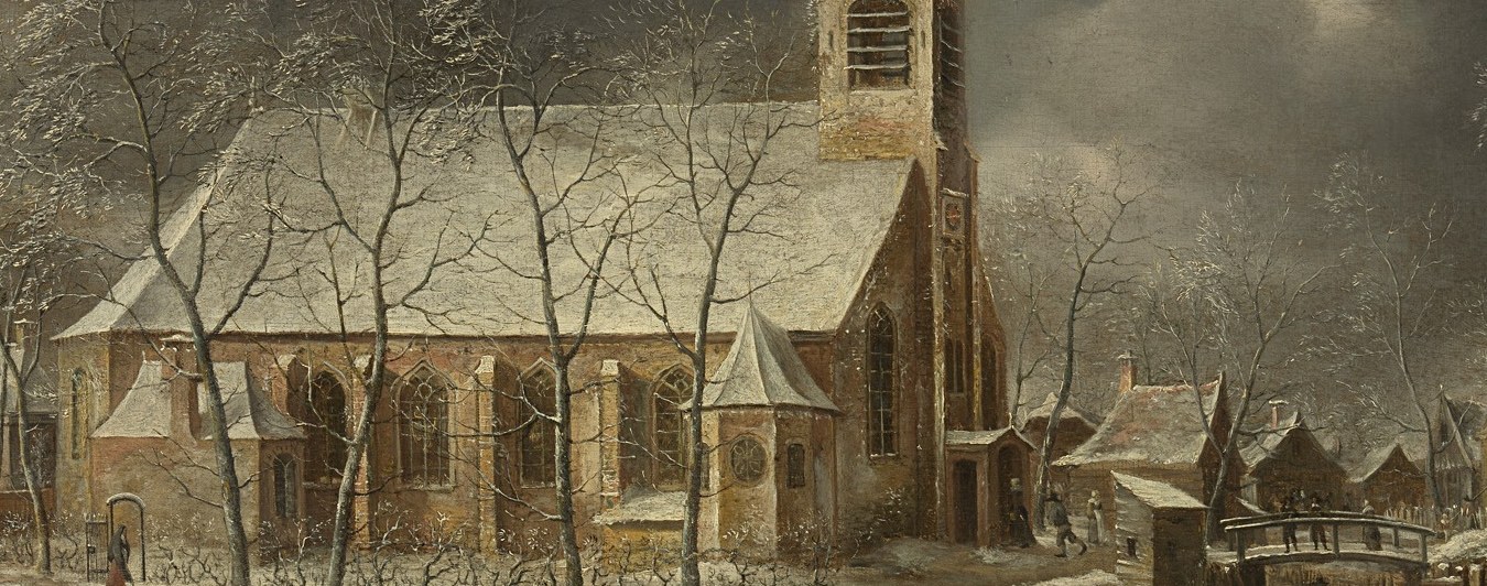 Emphasizes the winter setting and adds texture and depth to the landscape.