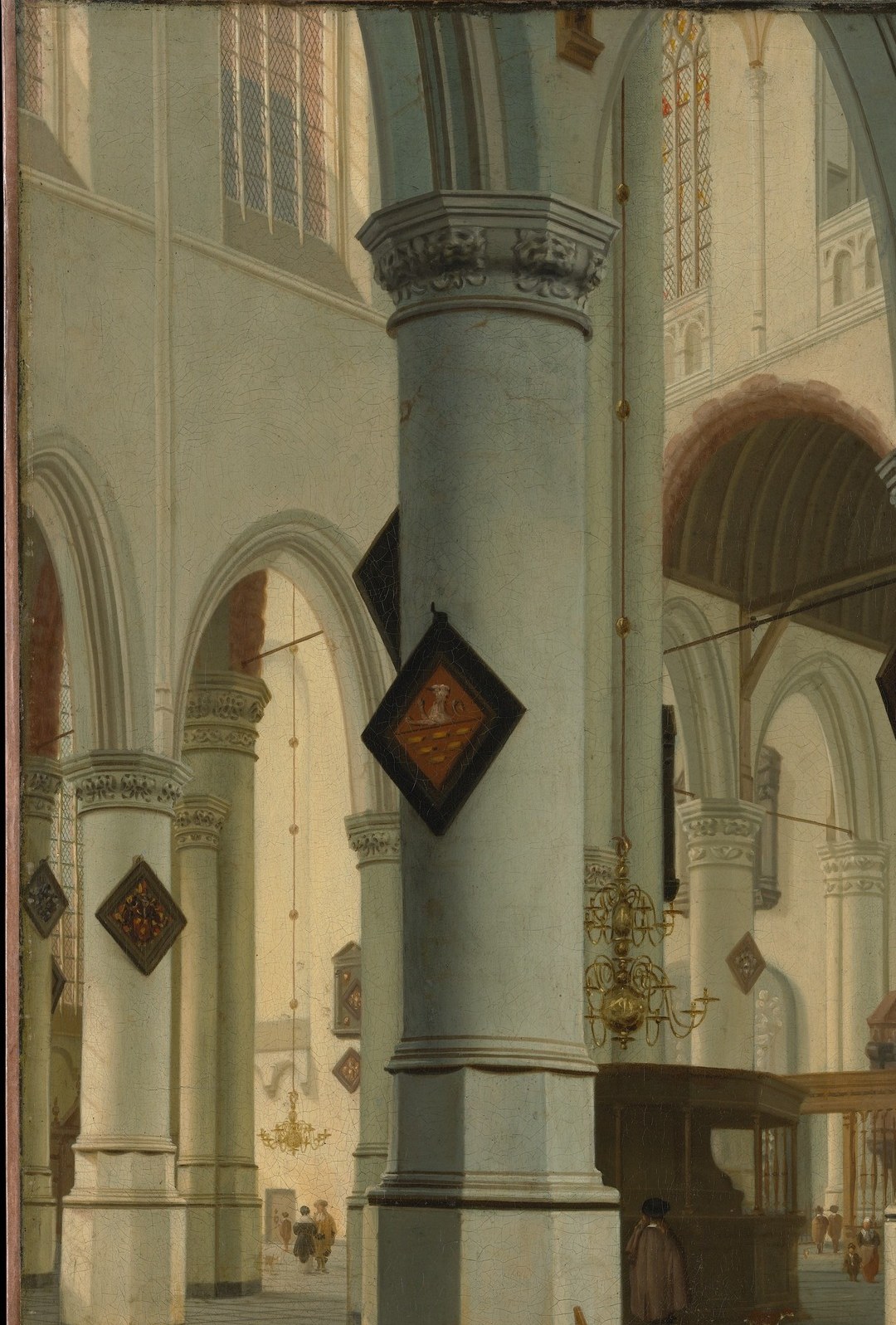 Van Vliet forced the perspective. Every arch recedes faster than reality.