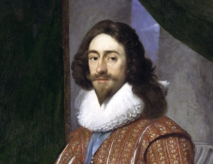 The flowing locks identify the Cavalier aesthetic that would name the royalist faction in the coming Civil War , an unwitting visual prophecy.