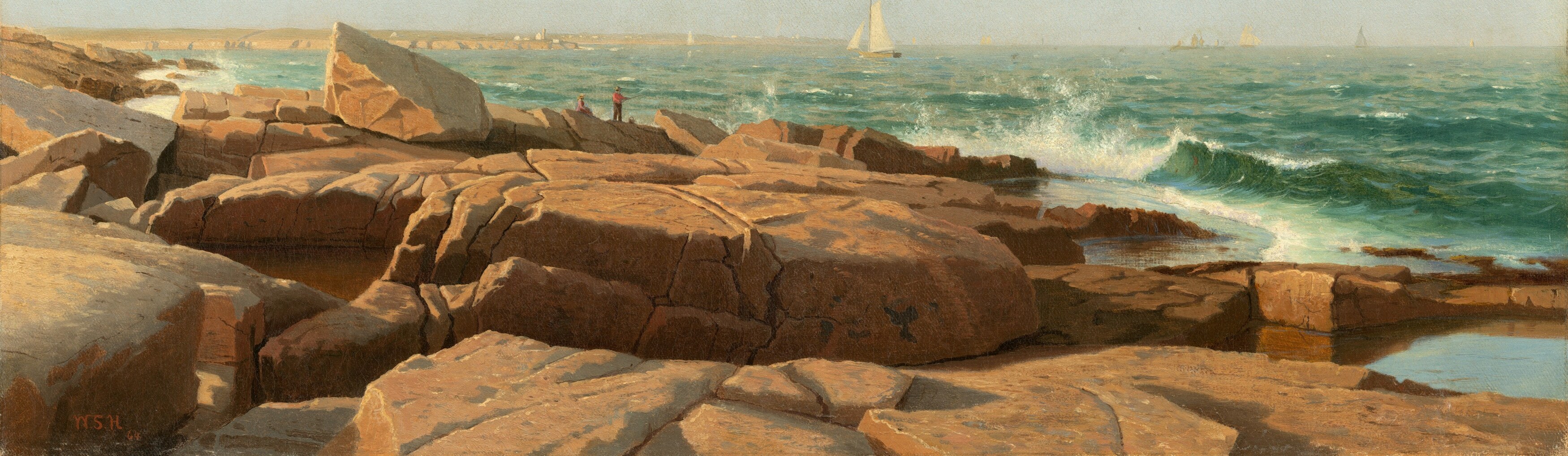 Look closely at the rocks in the foreground.