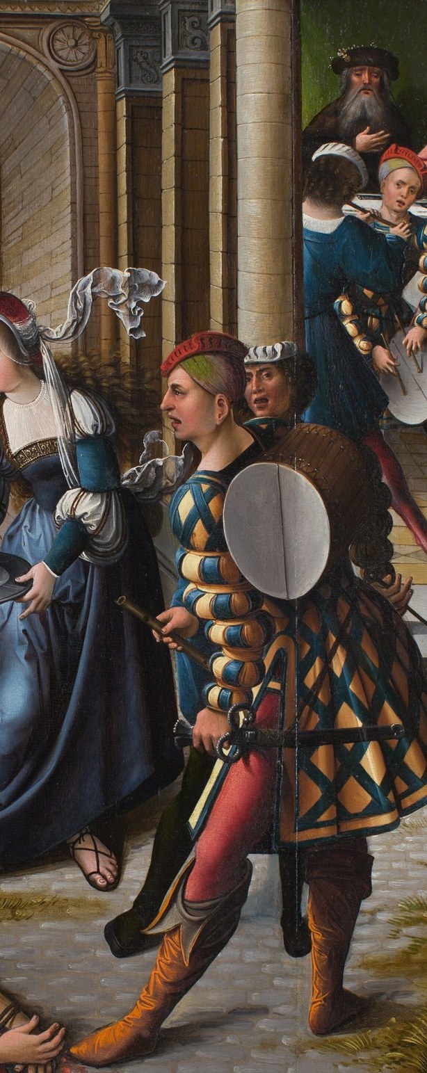 So he dressed this biblical execution like a royal event.
