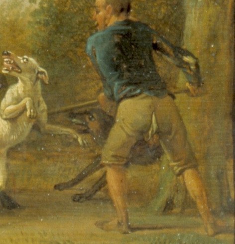 A hunter prepares to strike.