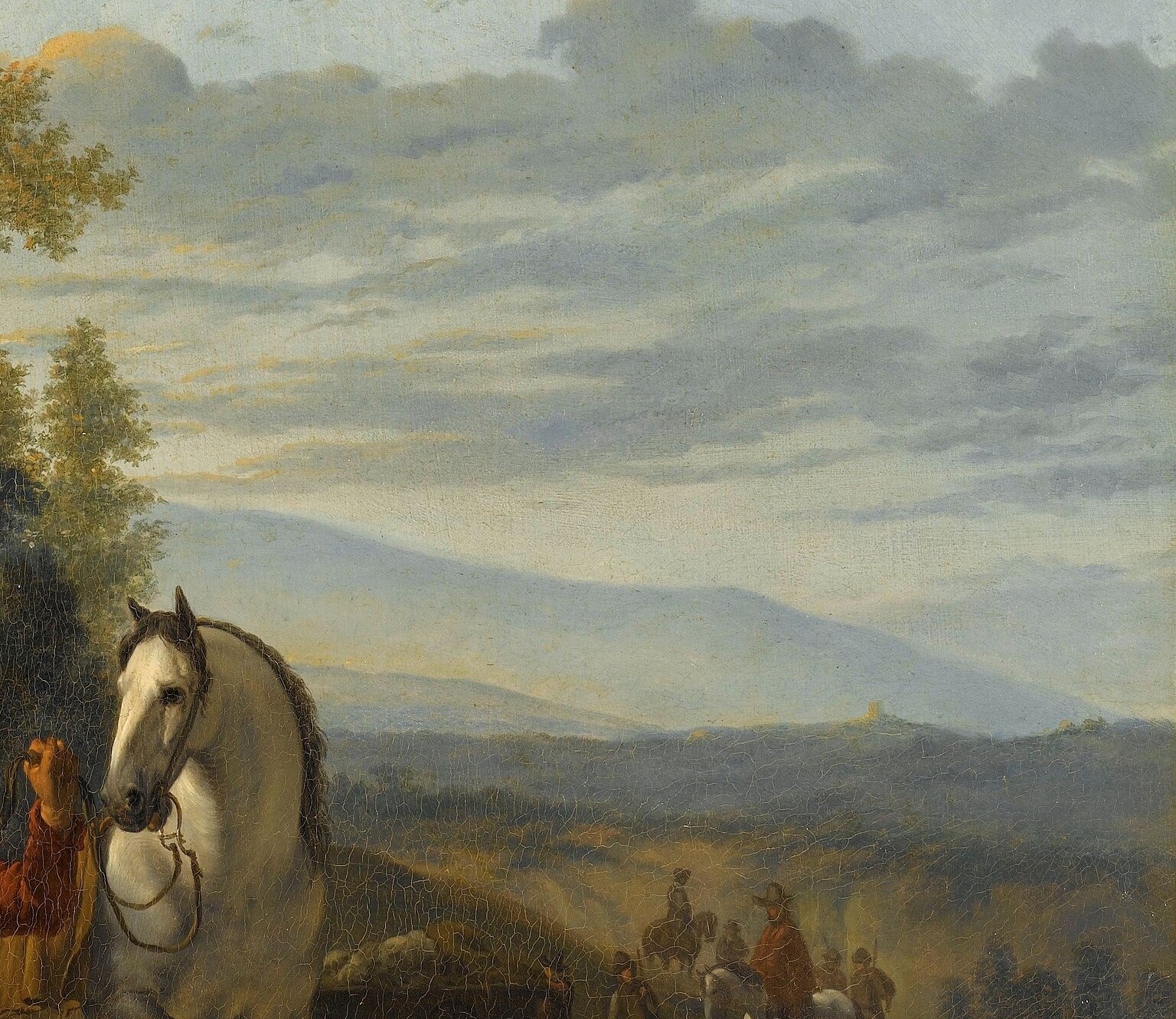 He kept painting serene lands. His creditors kept searching.