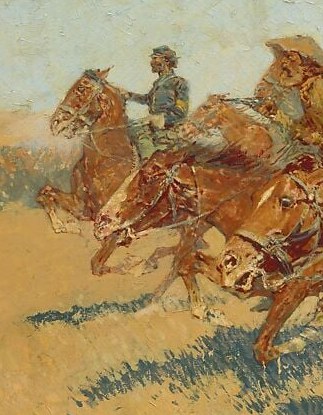 Look at the lead rider. His posture is not glory.