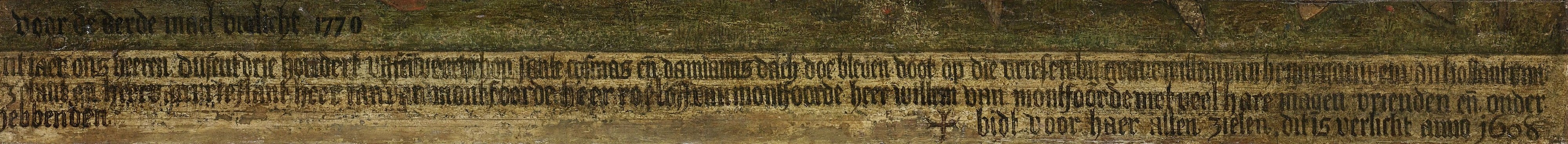 Painted in 1380, it's a memorial to a noble family.