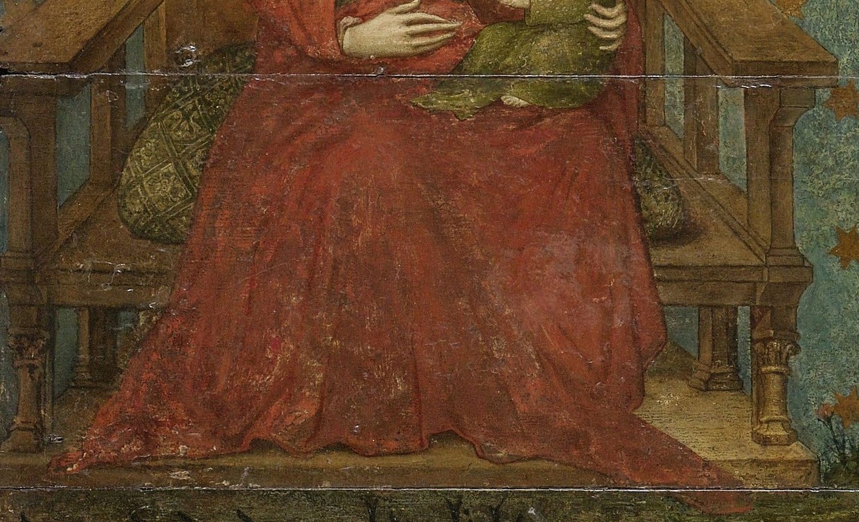 This early use of oil brought colors to life.