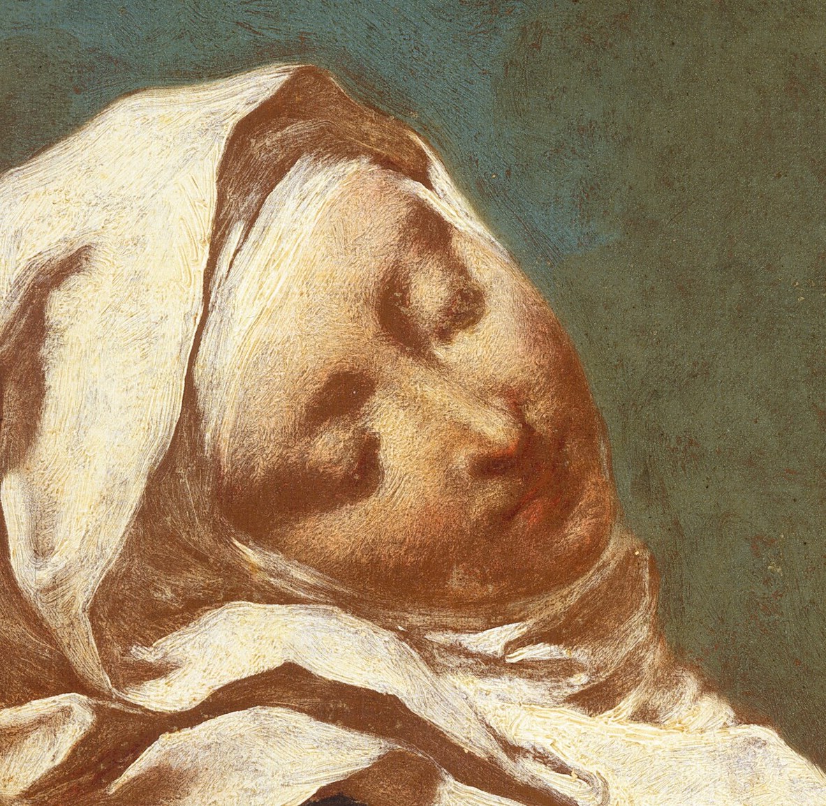 He gave the white veil a thickness you can almost feel.