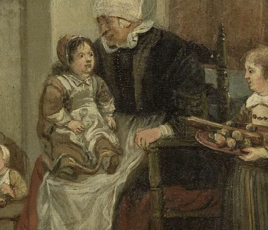 Such scenes were popular, celebrating everyday life.